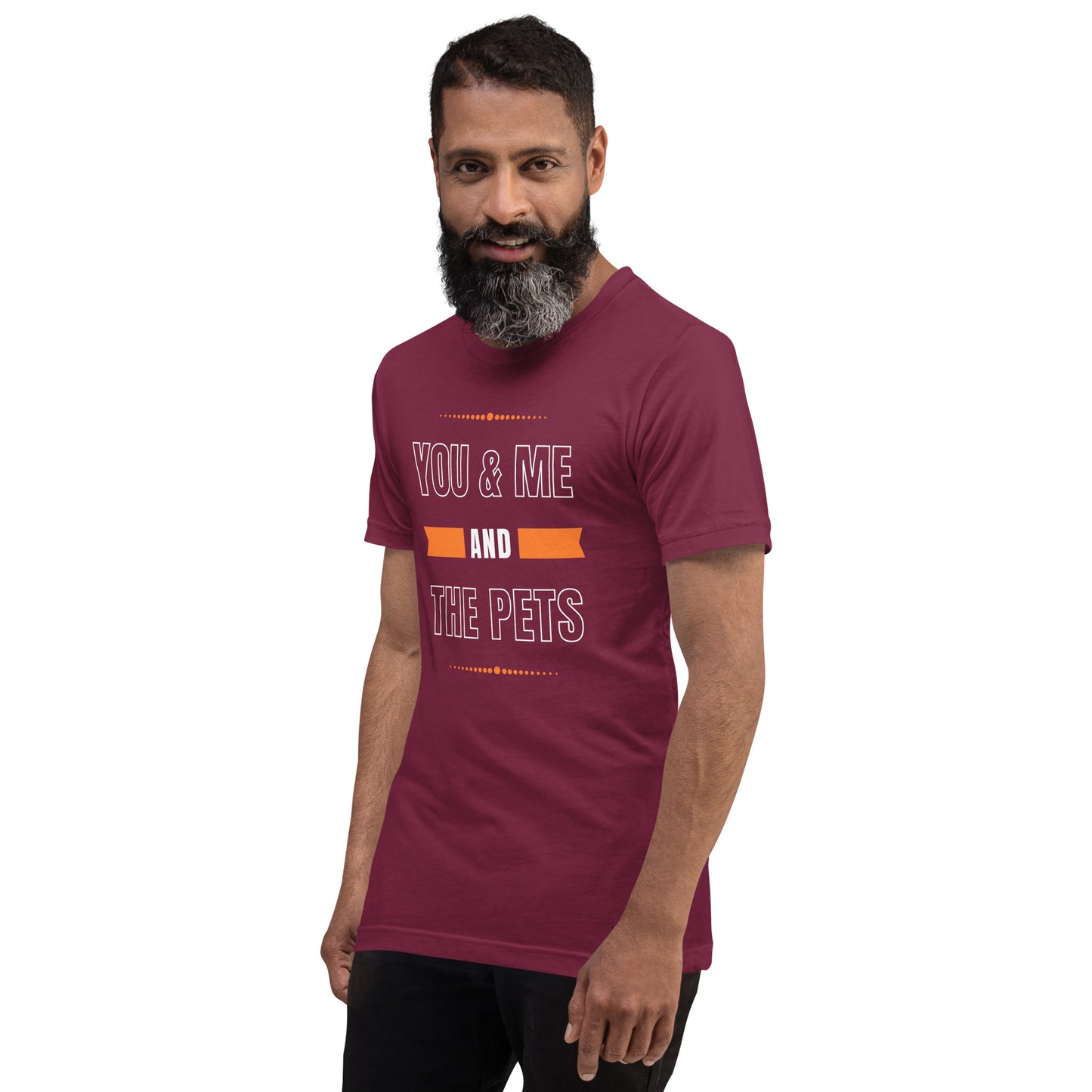 You & Me and the Pets Unisex t-shirt