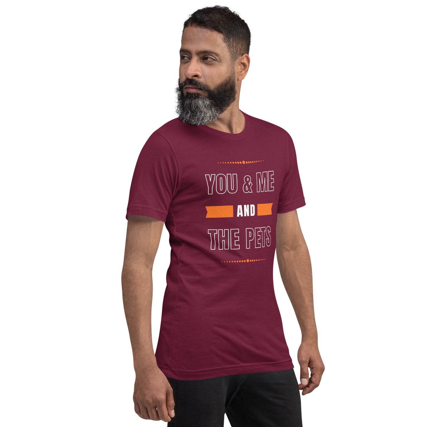 You & Me and the Pets Unisex t-shirt