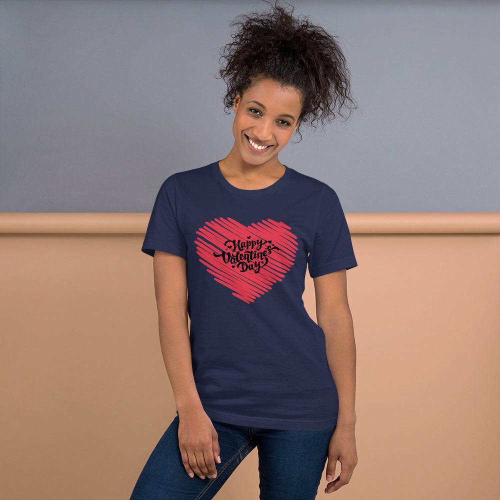 Happy Valentine's Day 2 Unisex t-shirt