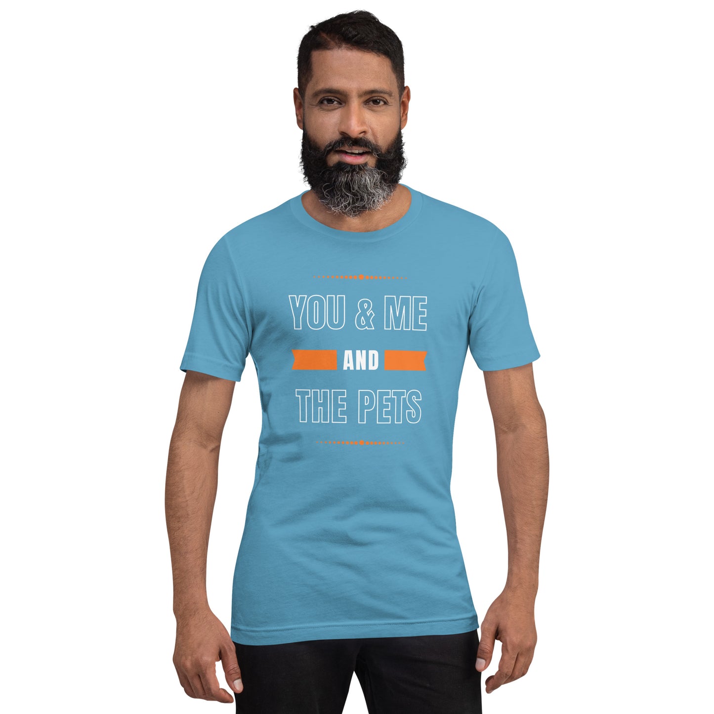 You & Me and the Pets Unisex t-shirt