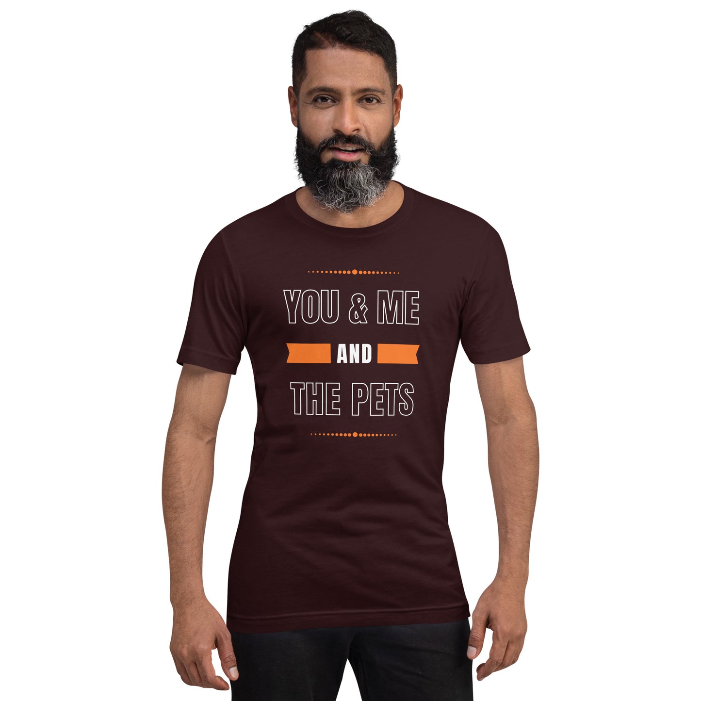 You & Me and the Pets Unisex t-shirt
