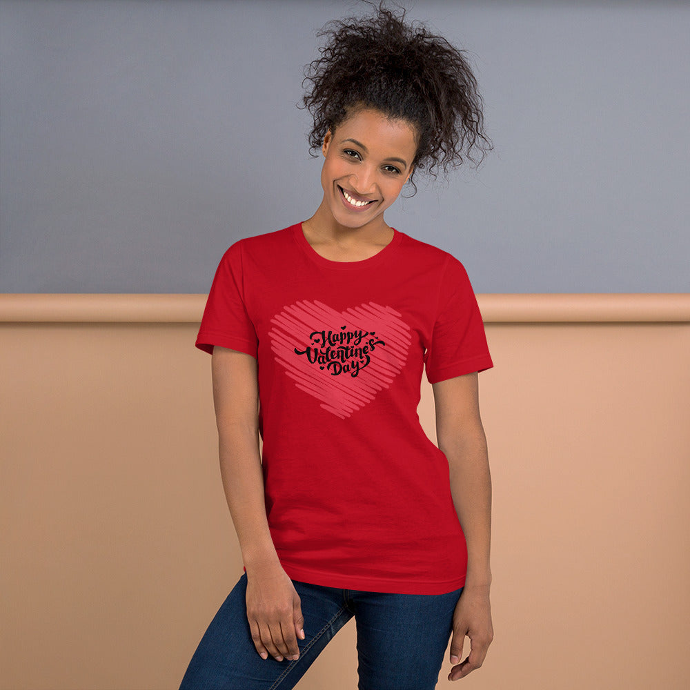Happy Valentine's Day 2 Unisex t-shirt