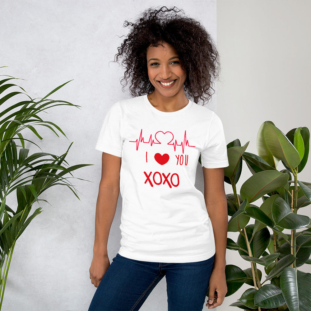 I Love You XOXO Unisex t-shirt