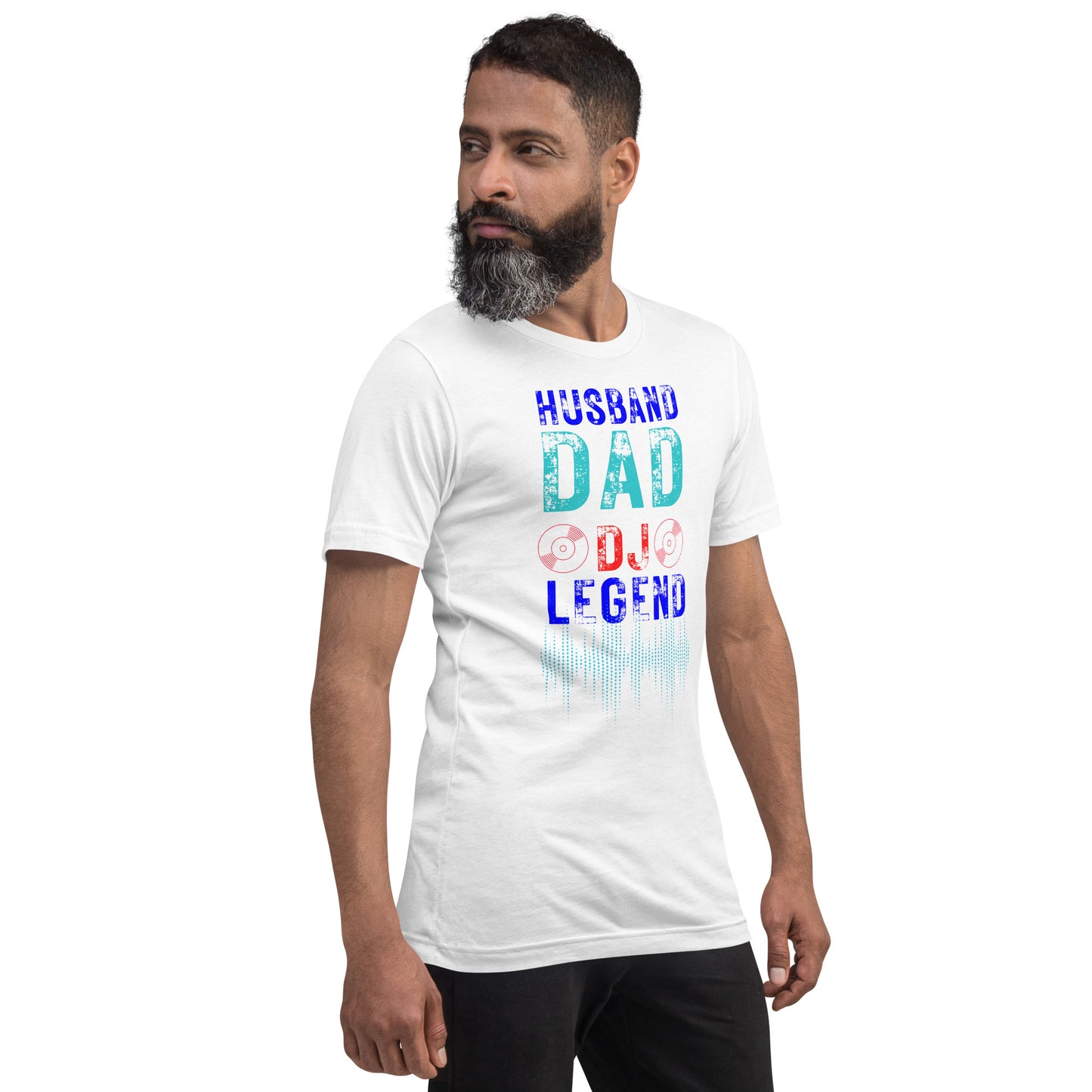 Husband,Dad,Dj,Legend 3 Unisex t-shirt