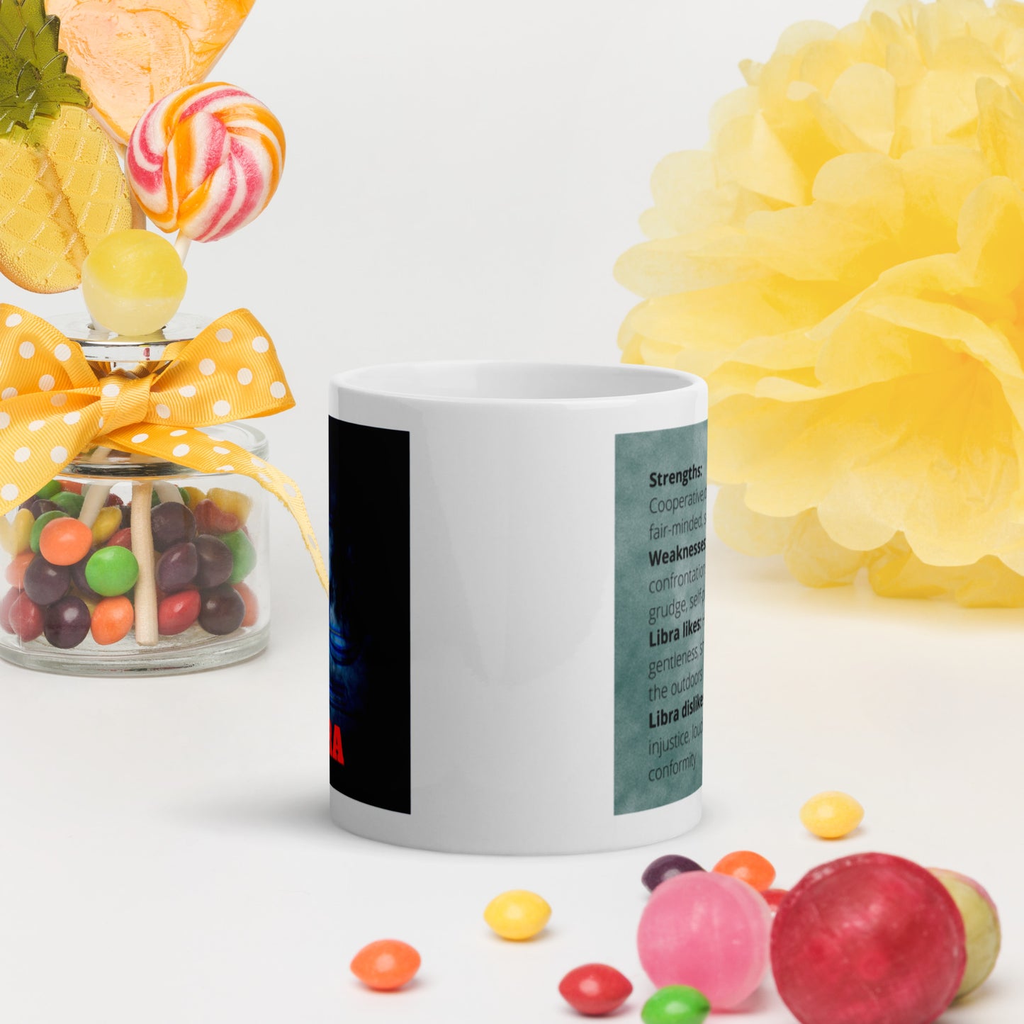 Zodiac Libra White glossy mug