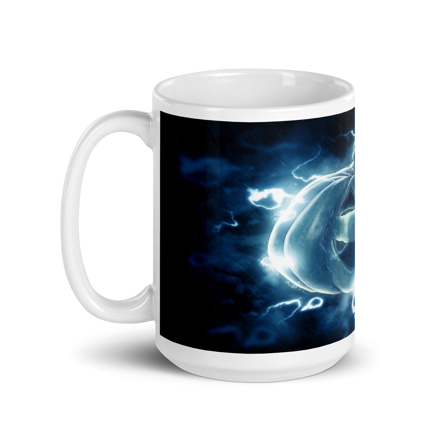 Ghost Pumpkin White glossy mug