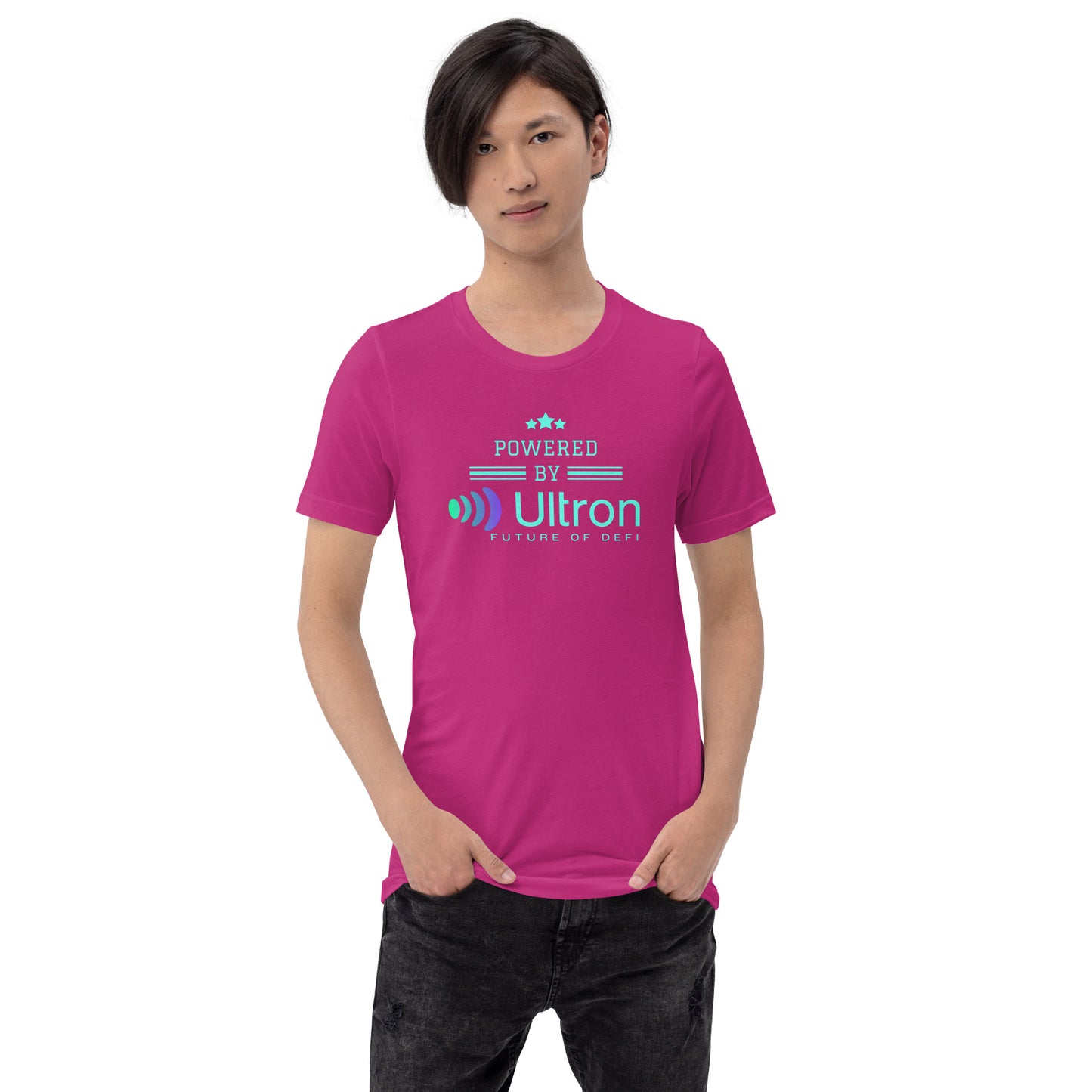 Powered By Ultron Unisex t-shirt