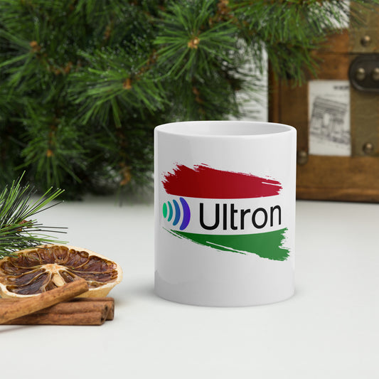 Ultron Hungary White glossy mug