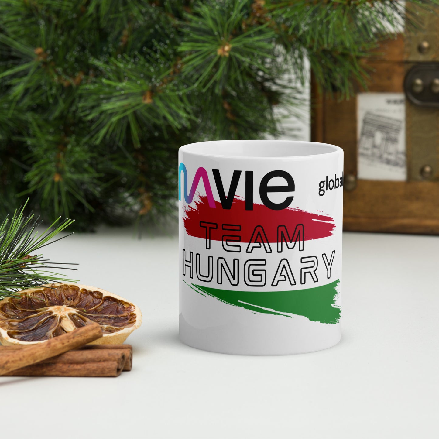 Mavie Team Hungary White glossy mug