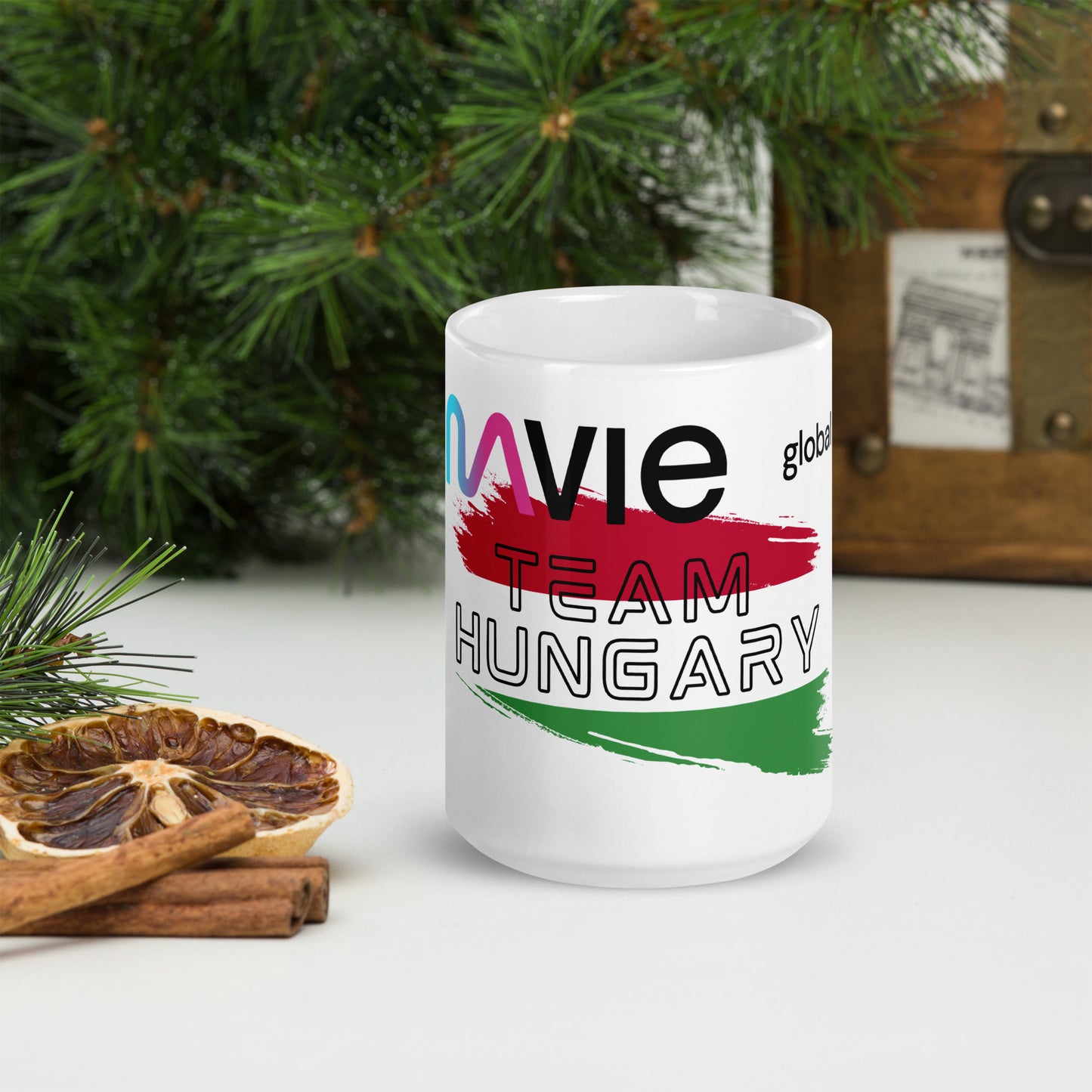 Mavie Team Hungary White glossy mug