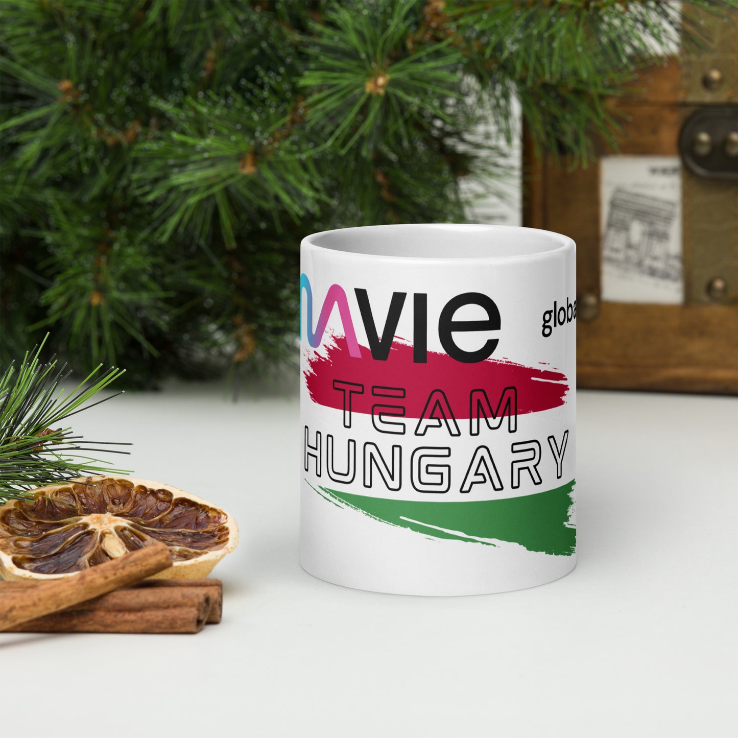 Mavie Team Hungary White glossy mug