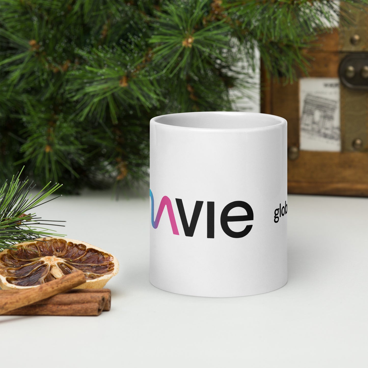 Mavie Global White glossy mug