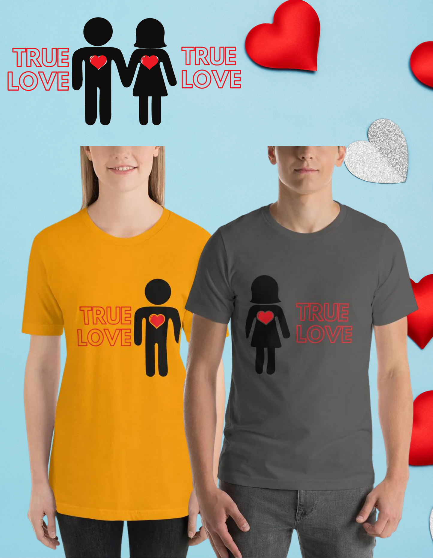 True Love Couple 2 Unisex t-shirt