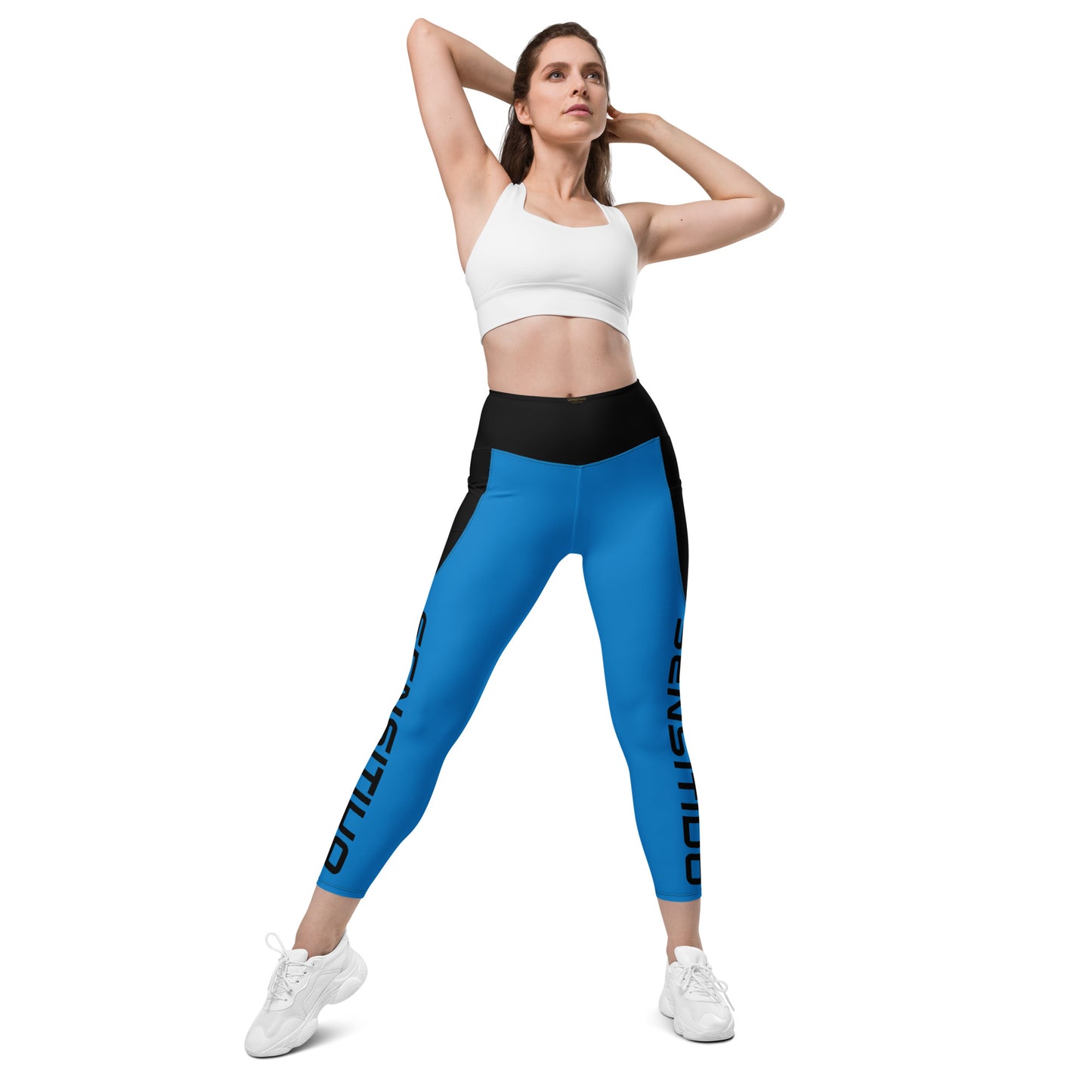 Sensitivo Blue Leggings with pockets