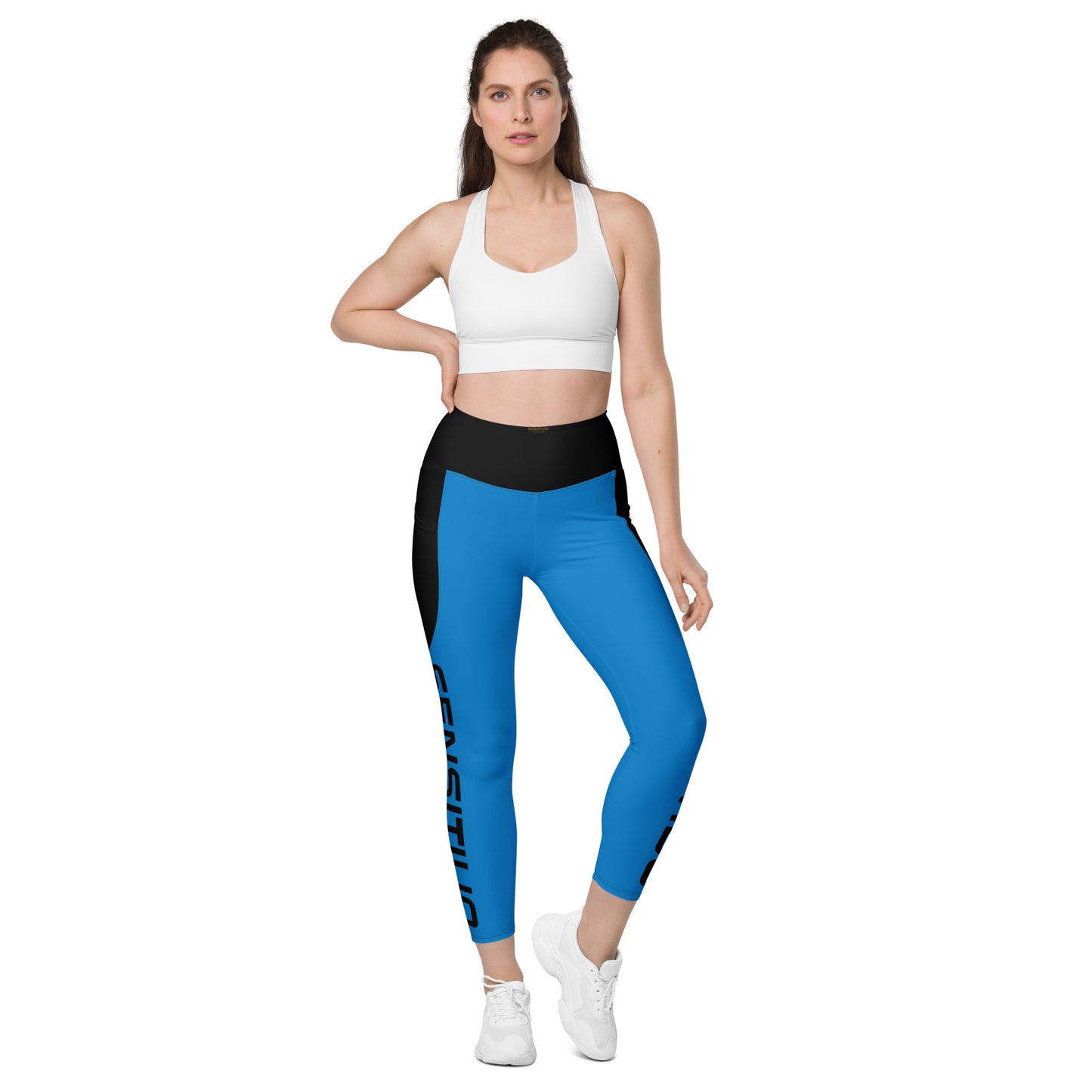 Sensitivo Blue Leggings with pockets