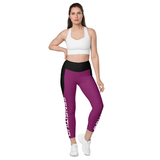 Sensitivo Purple Leggings with pockets