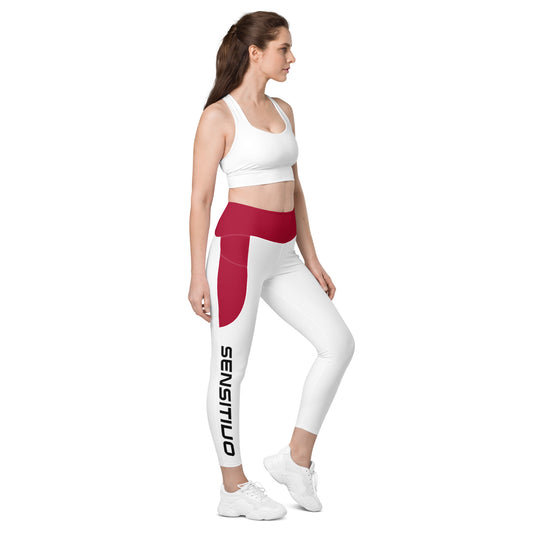 Sensitivo White Leggings with pockets