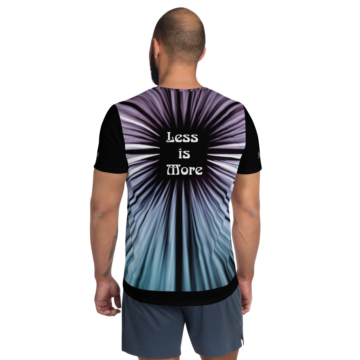 Less is More  Men's Athletic T-shirt