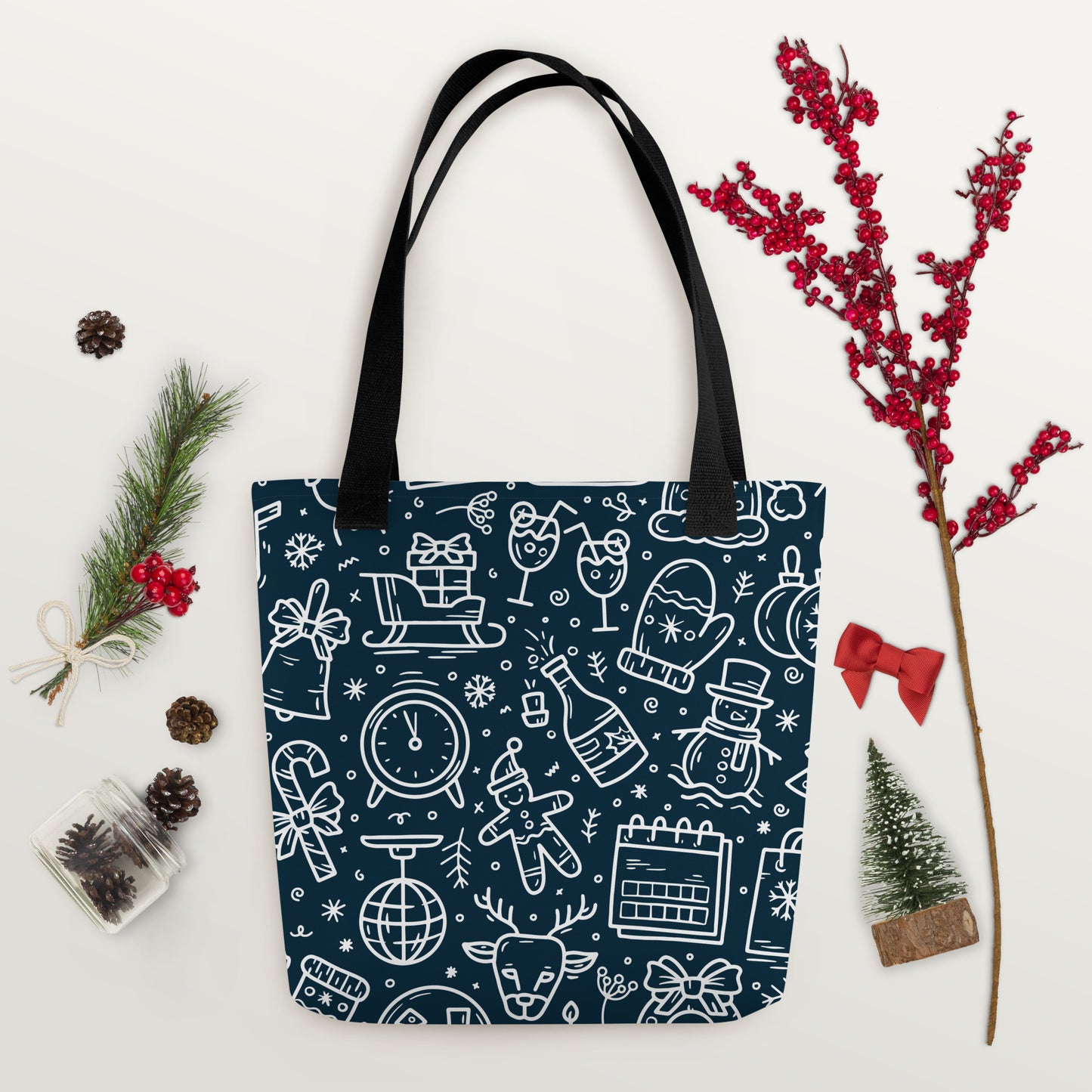 Xmas Blue Tote bag