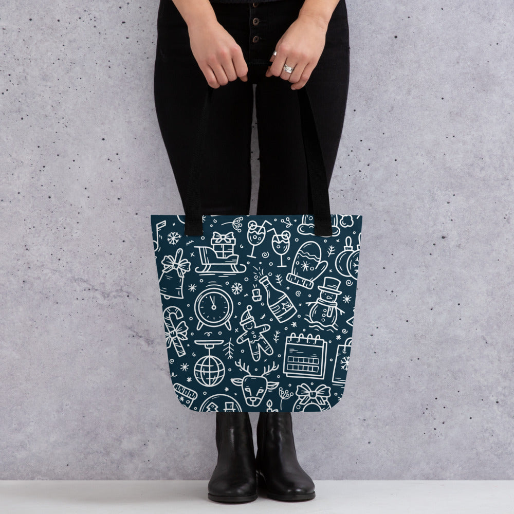 Xmas Blue Tote bag