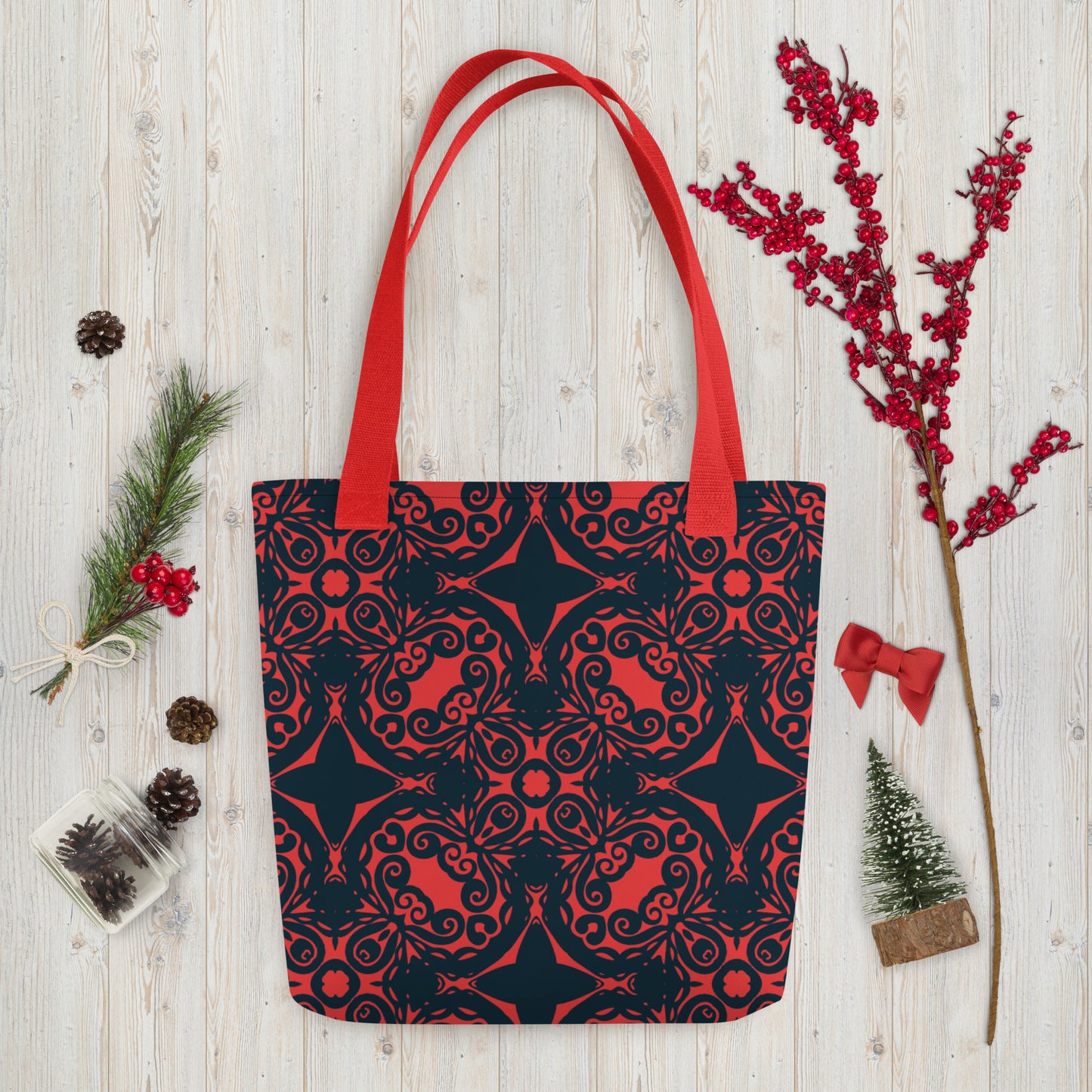 Xmas Red Tote bag