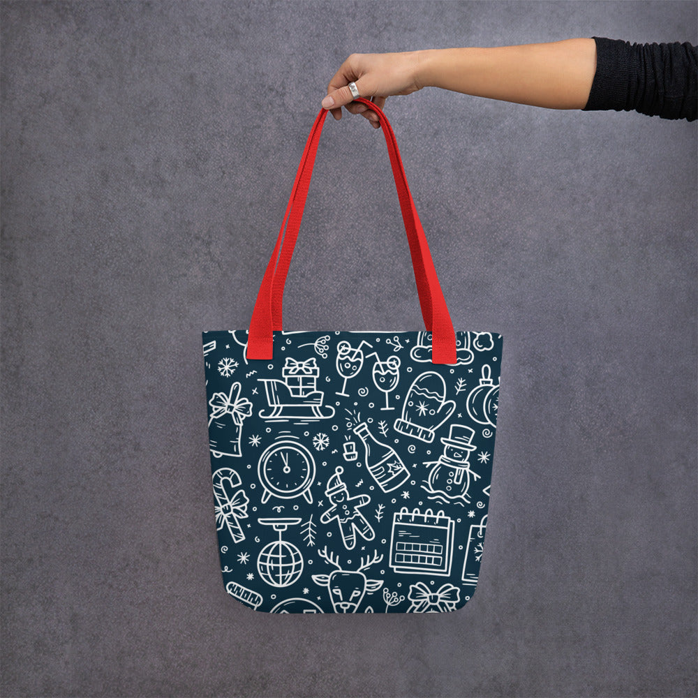 Xmas Blue Tote bag