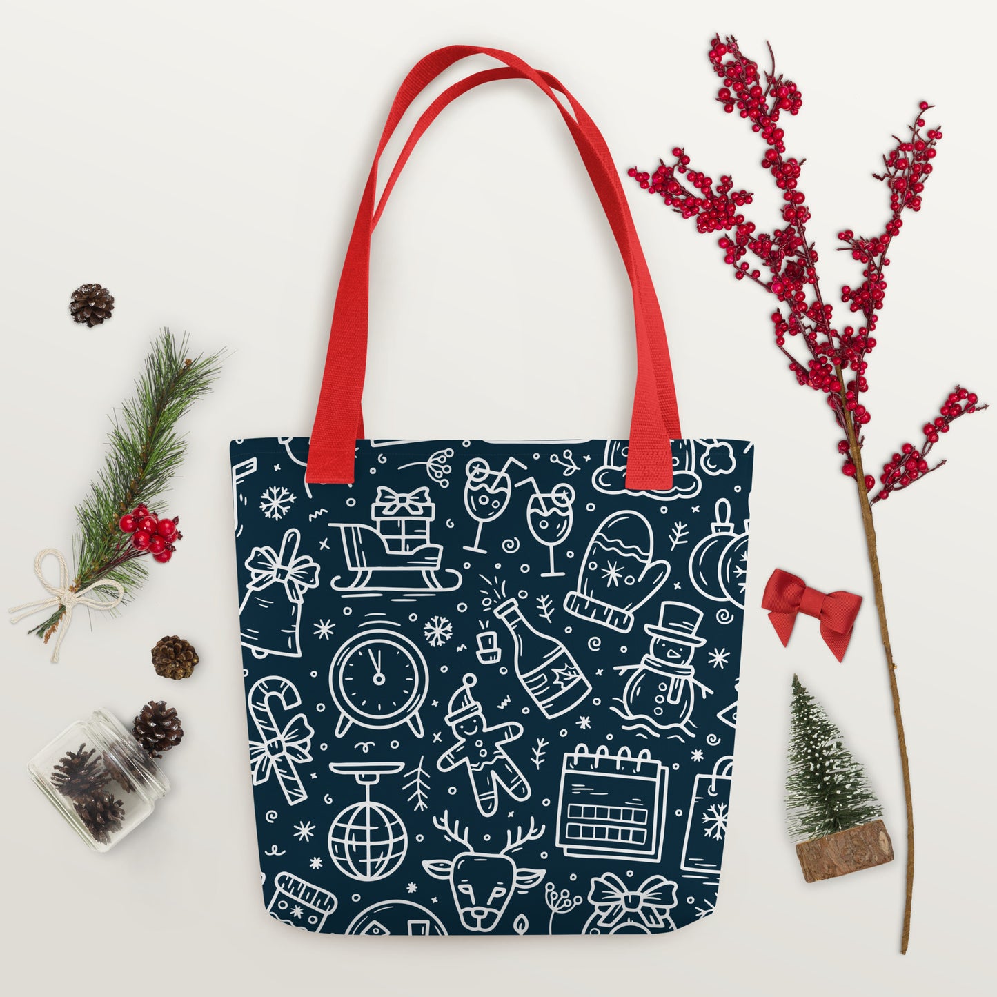 Xmas Blue Tote bag