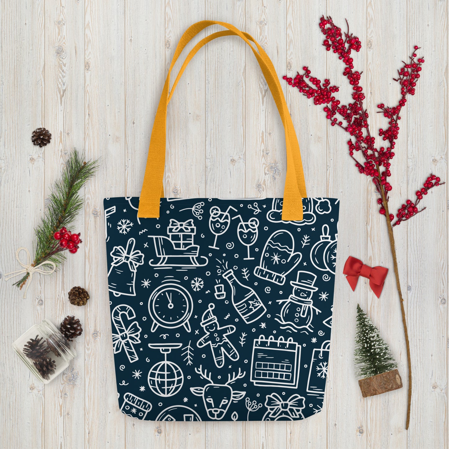 Xmas Blue Tote bag