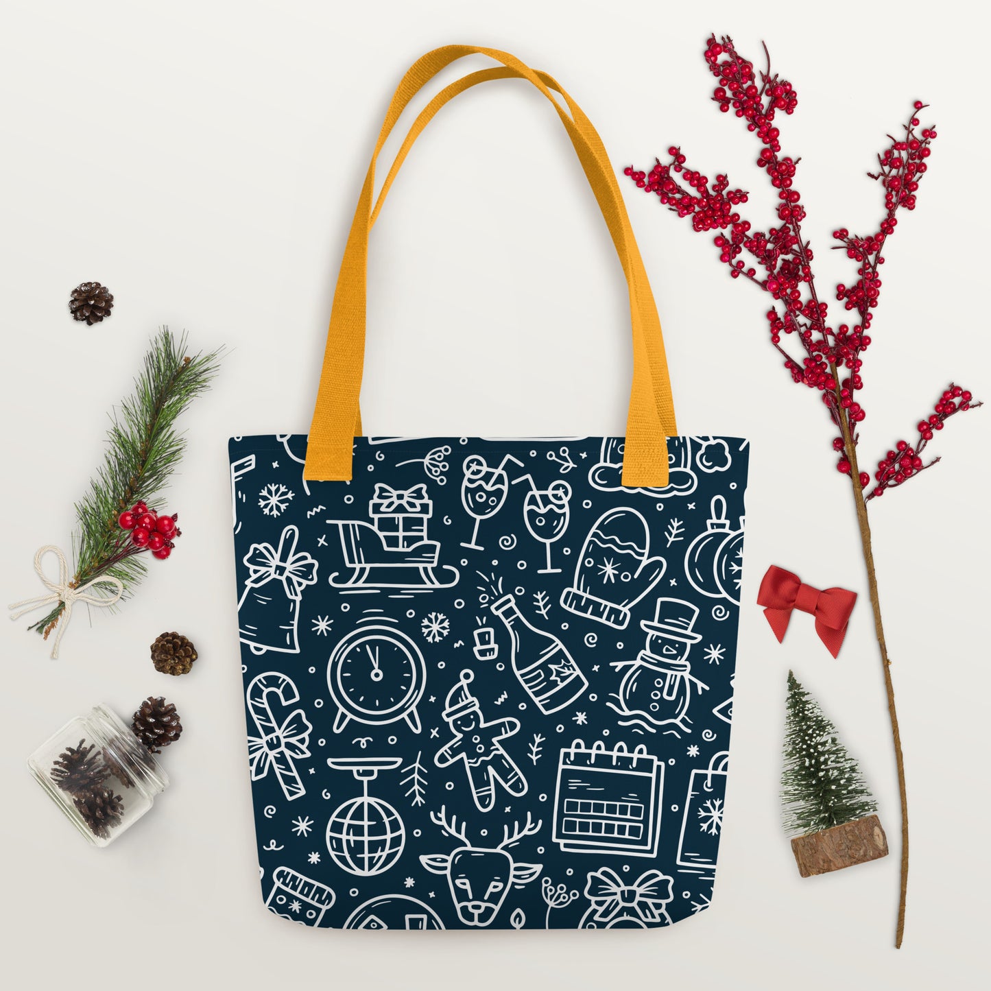 Xmas Blue Tote bag