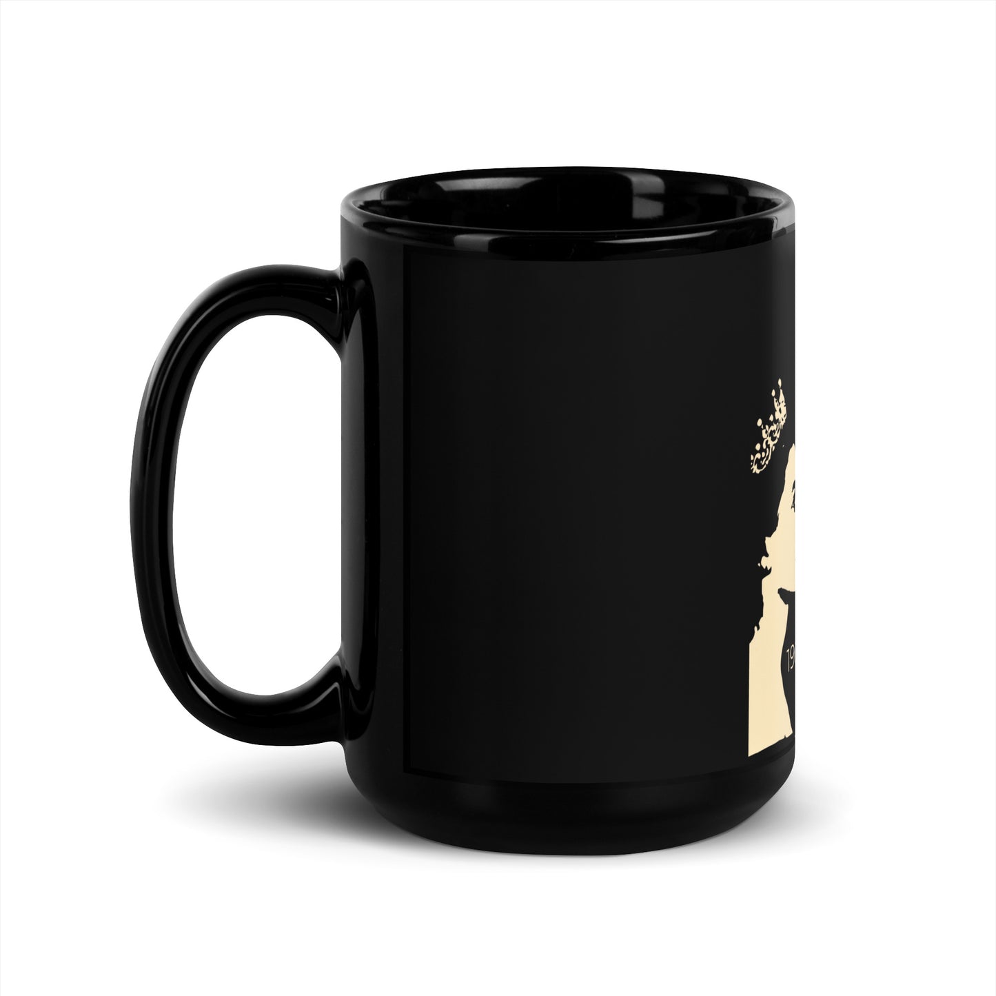 RIP QUEEN EIIR G Black Glossy Mug