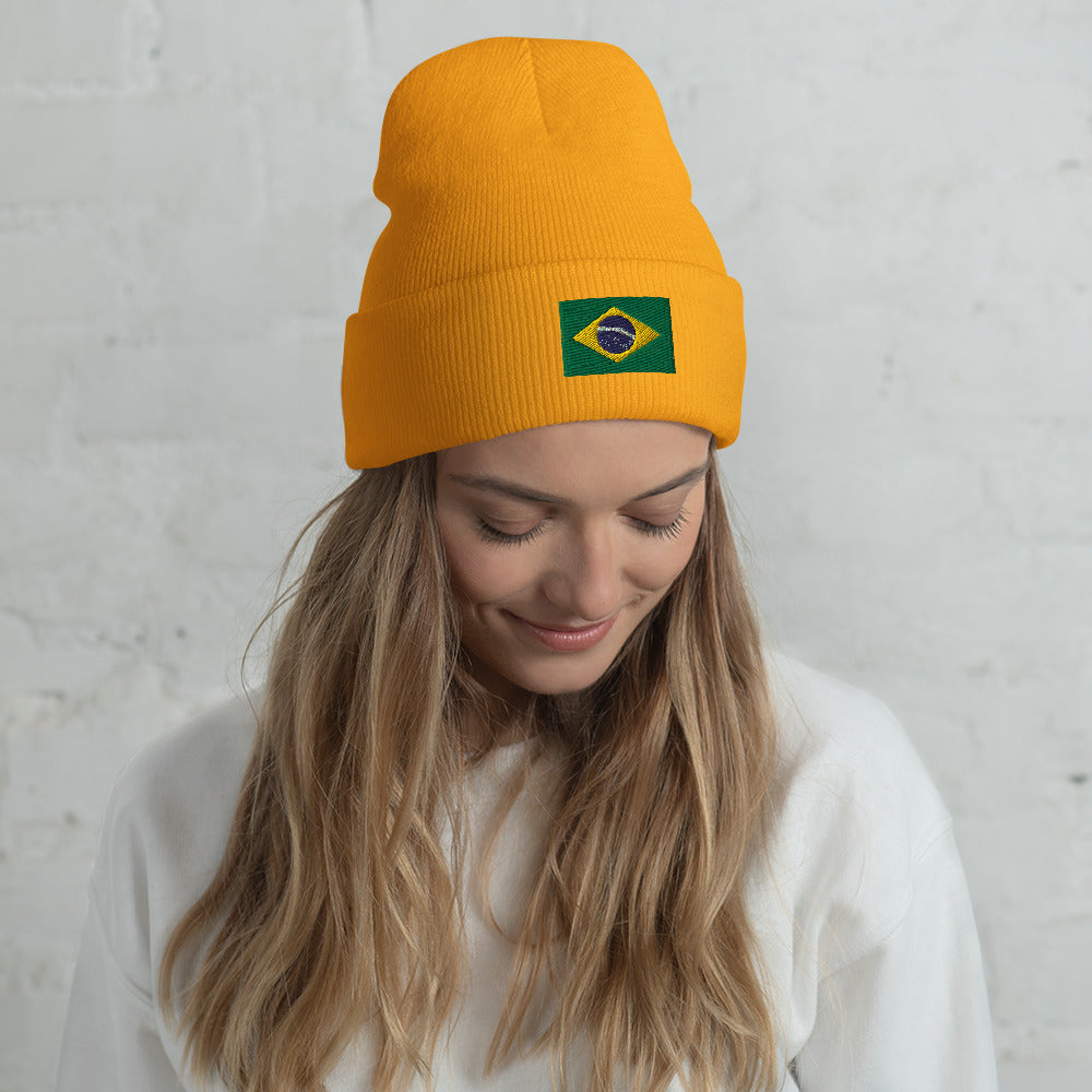 Brazil Cuffed Beanie