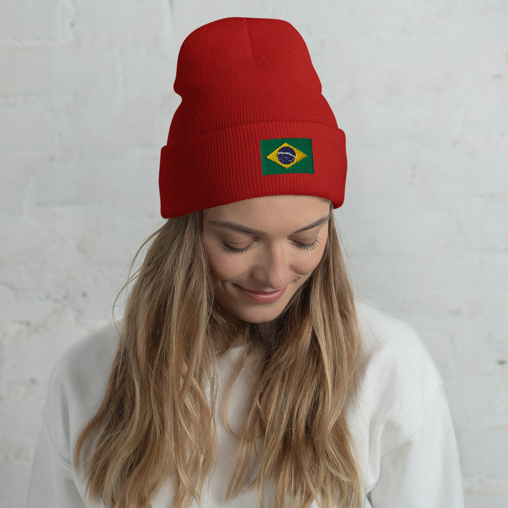 Brazil Cuffed Beanie