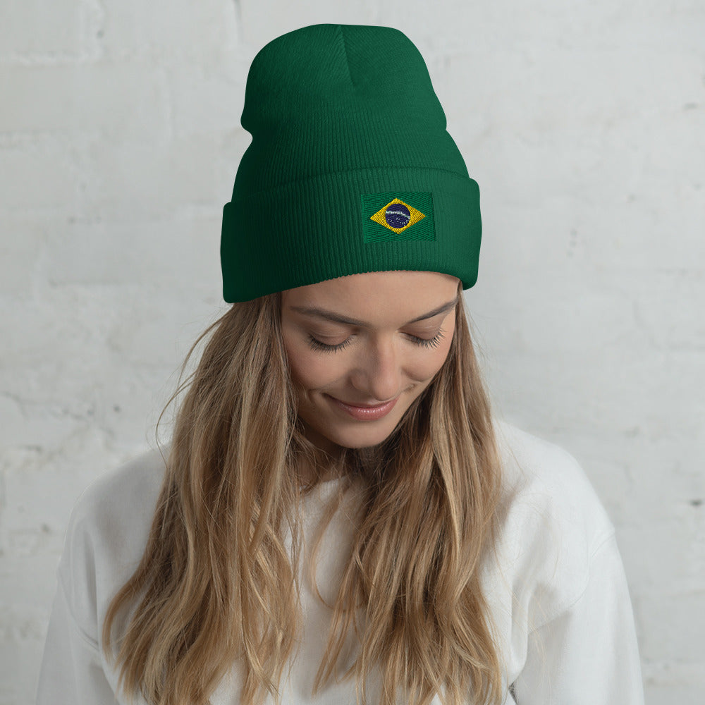 Brazil Cuffed Beanie