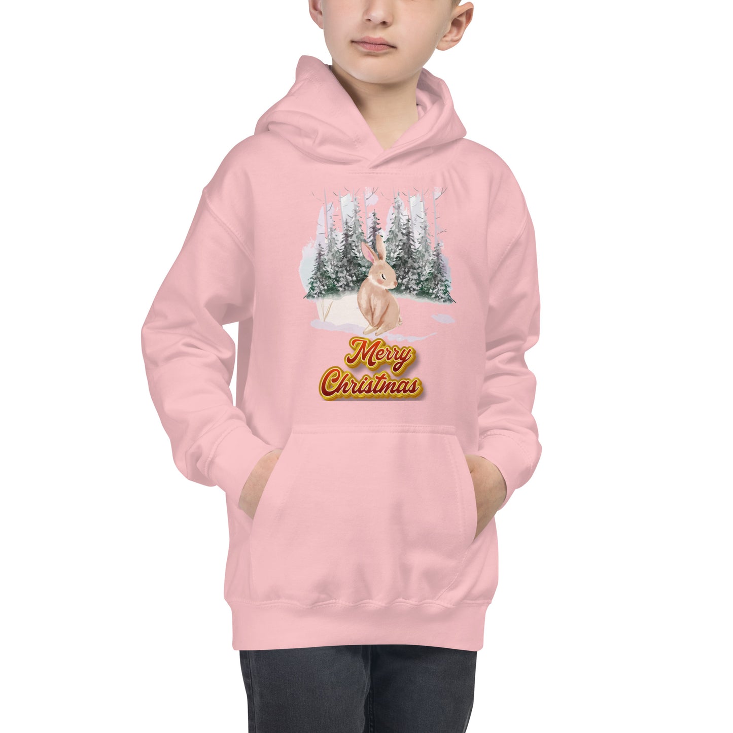 Xmas Bunny Kids Hoodie