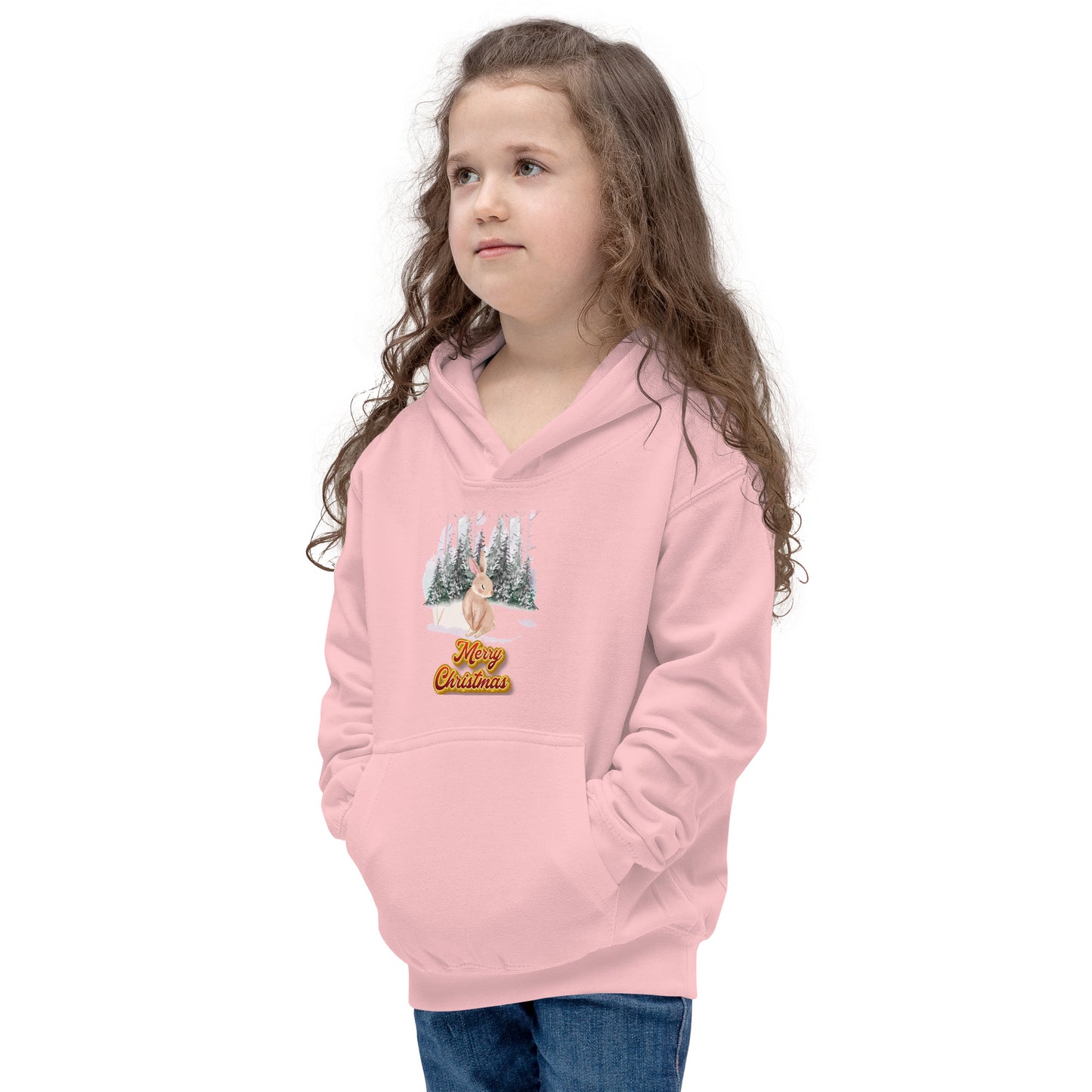 Xmas Bunny Kids Hoodie