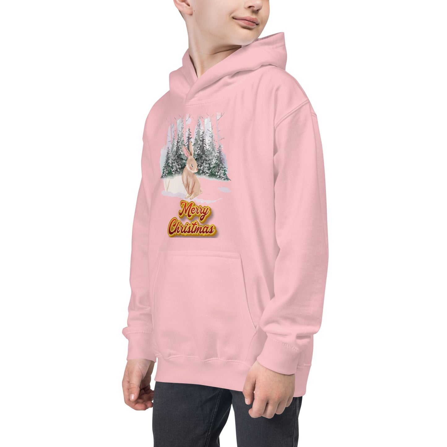 Xmas Bunny Kids Hoodie