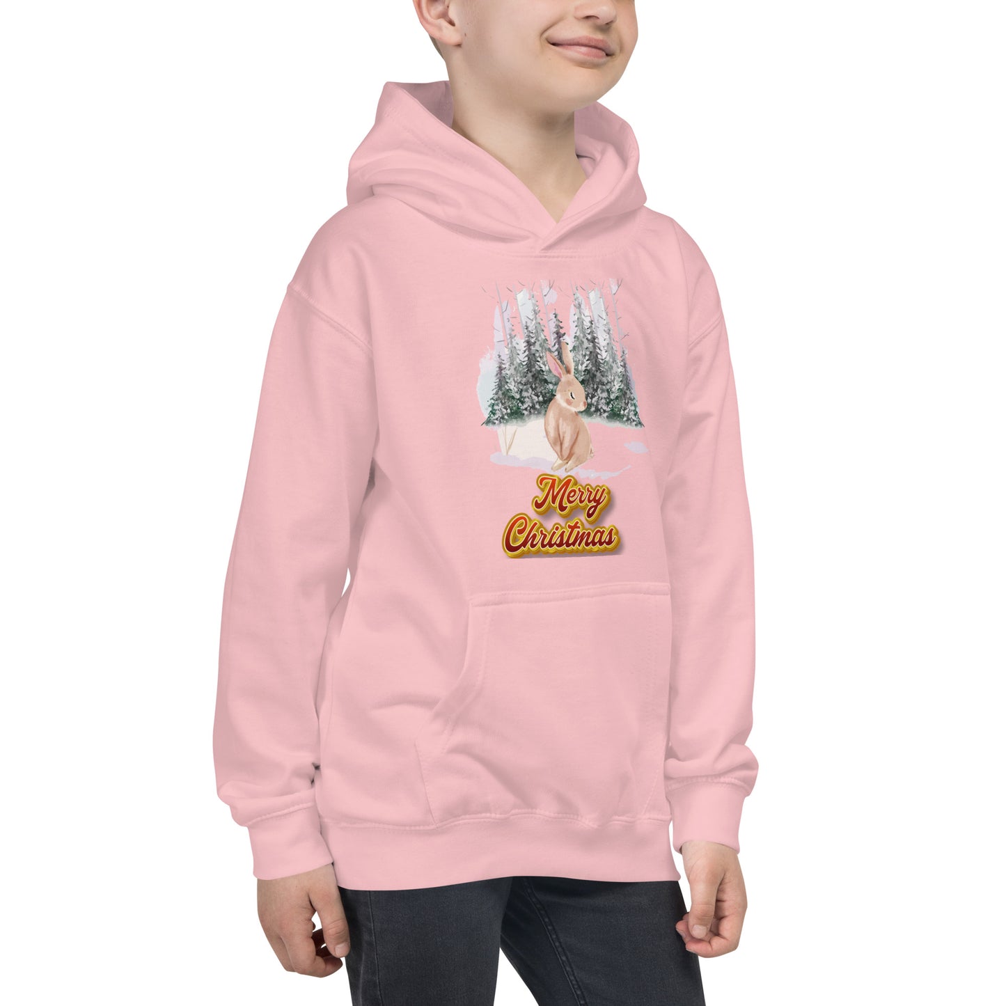 Xmas Bunny Kids Hoodie