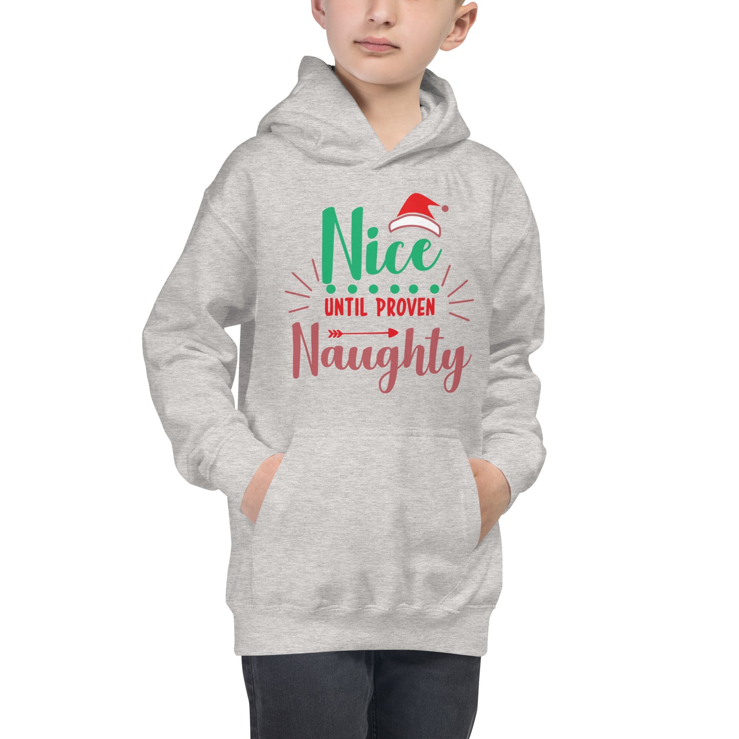 Xmas Nice or Naughty Kids Hoodie