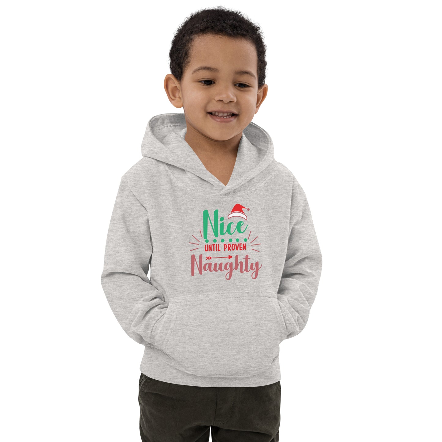 Xmas Nice or Naughty Kids Hoodie