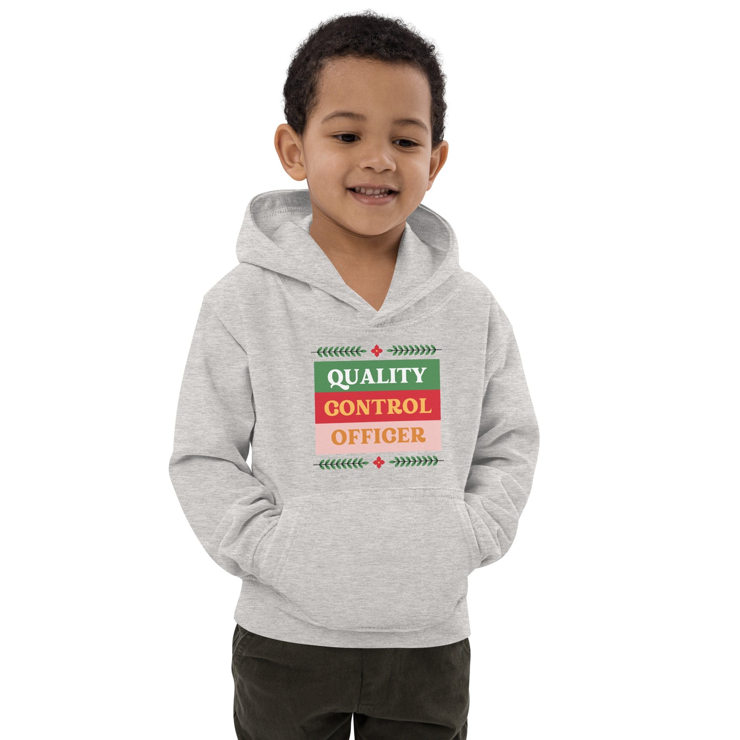 Xmas Quality Control Kids Hoodie