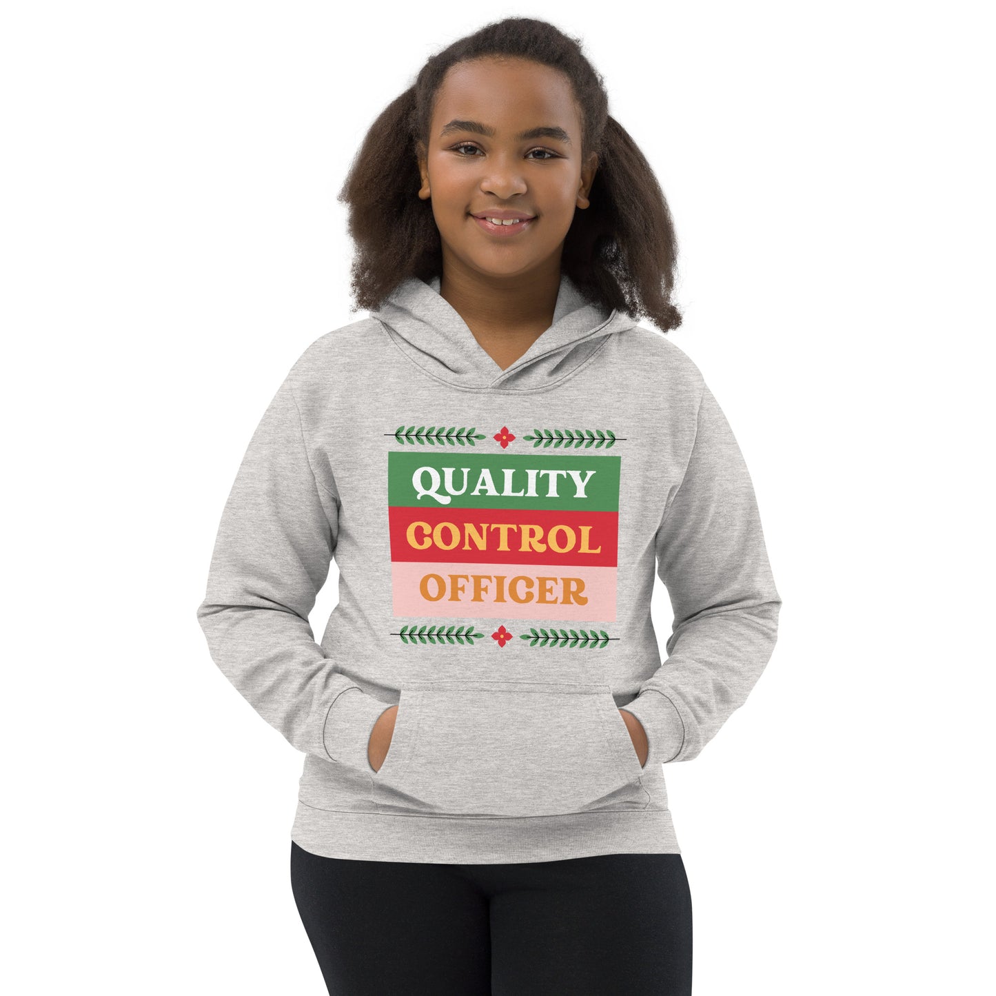 Xmas Quality Control Kids Hoodie