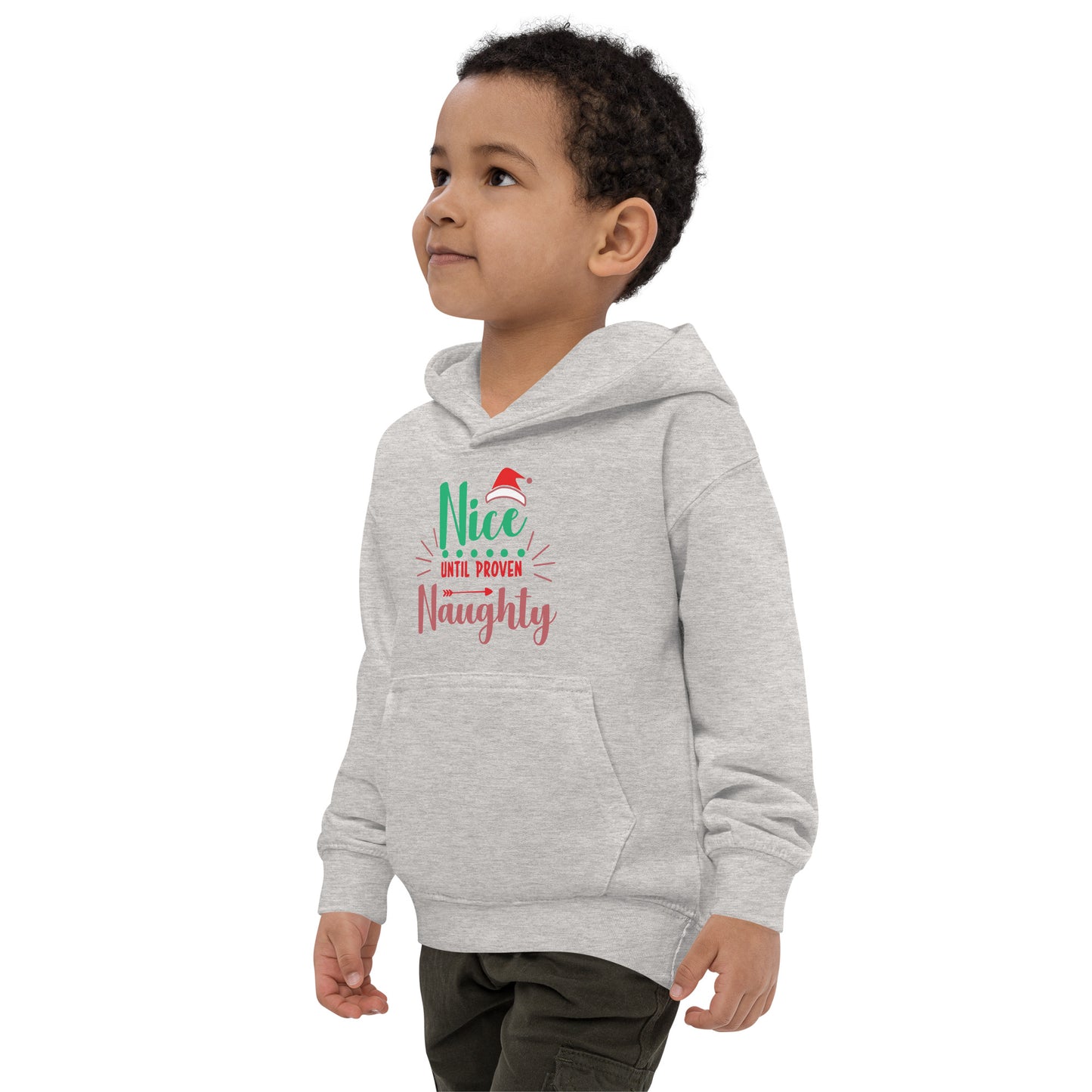 Xmas Nice or Naughty Kids Hoodie