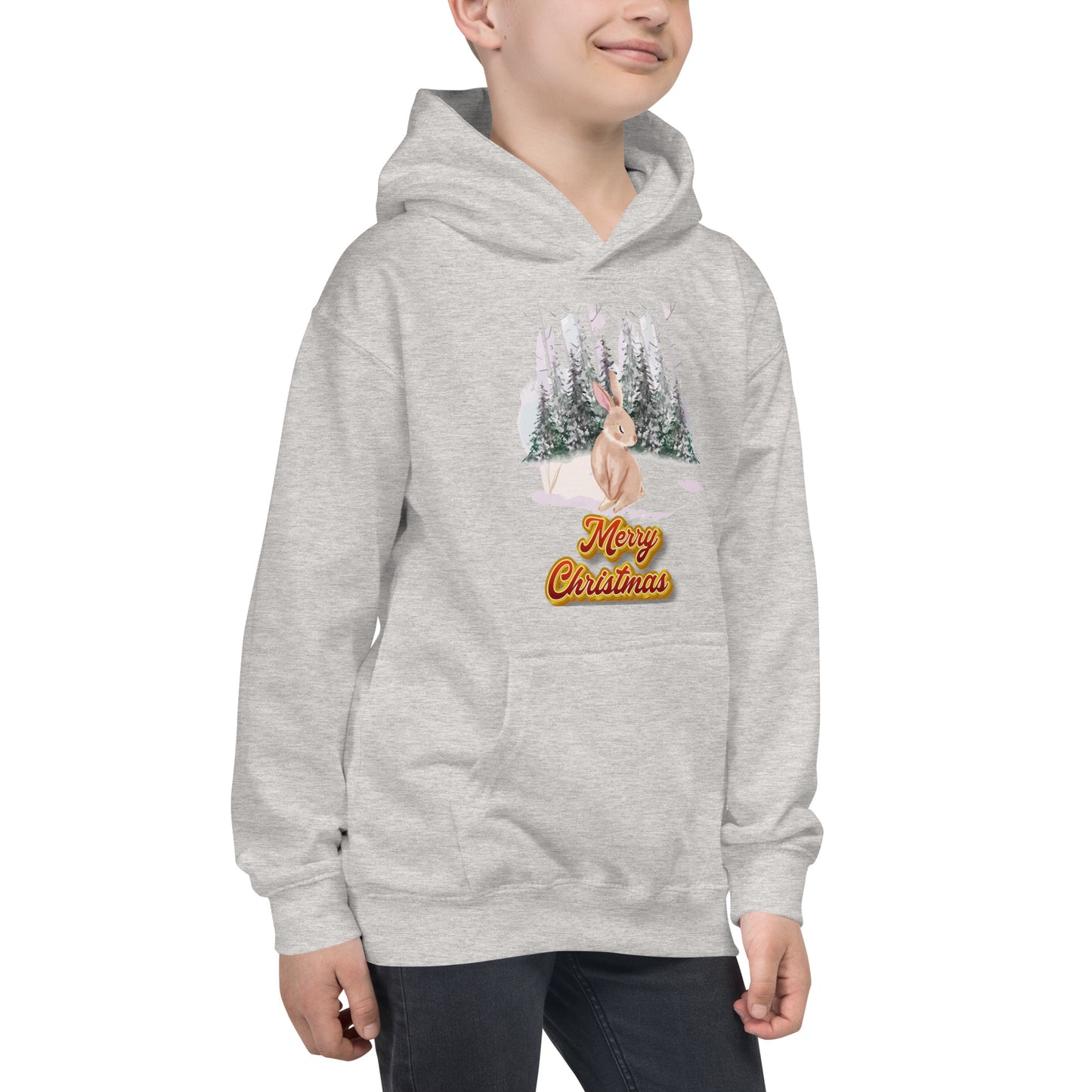 Xmas Bunny Kids Hoodie