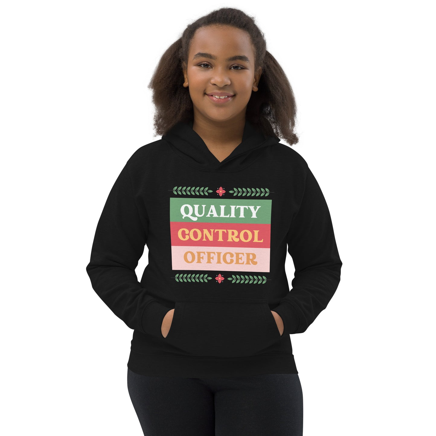 Xmas Quality Control Kids Hoodie