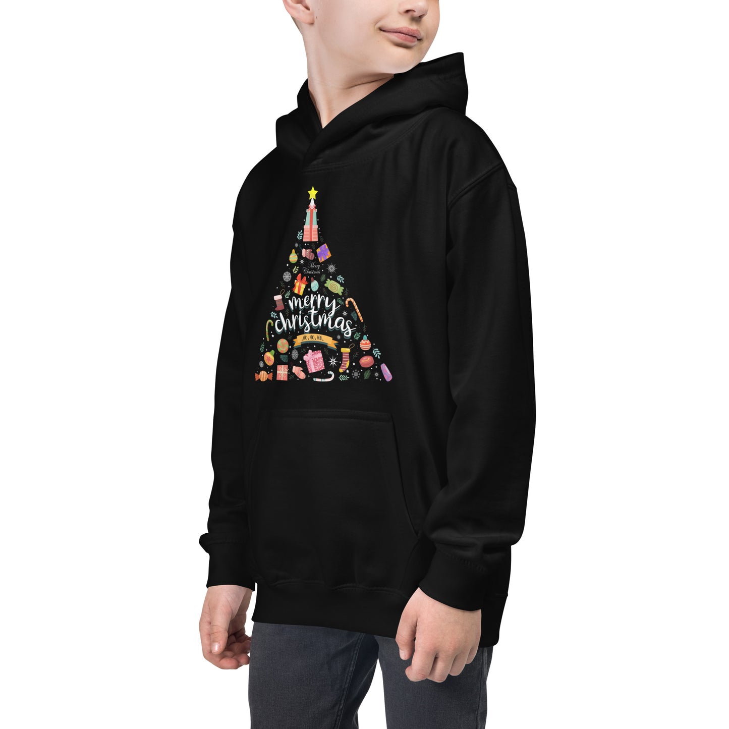 Xmas Tree Kids Hoodie