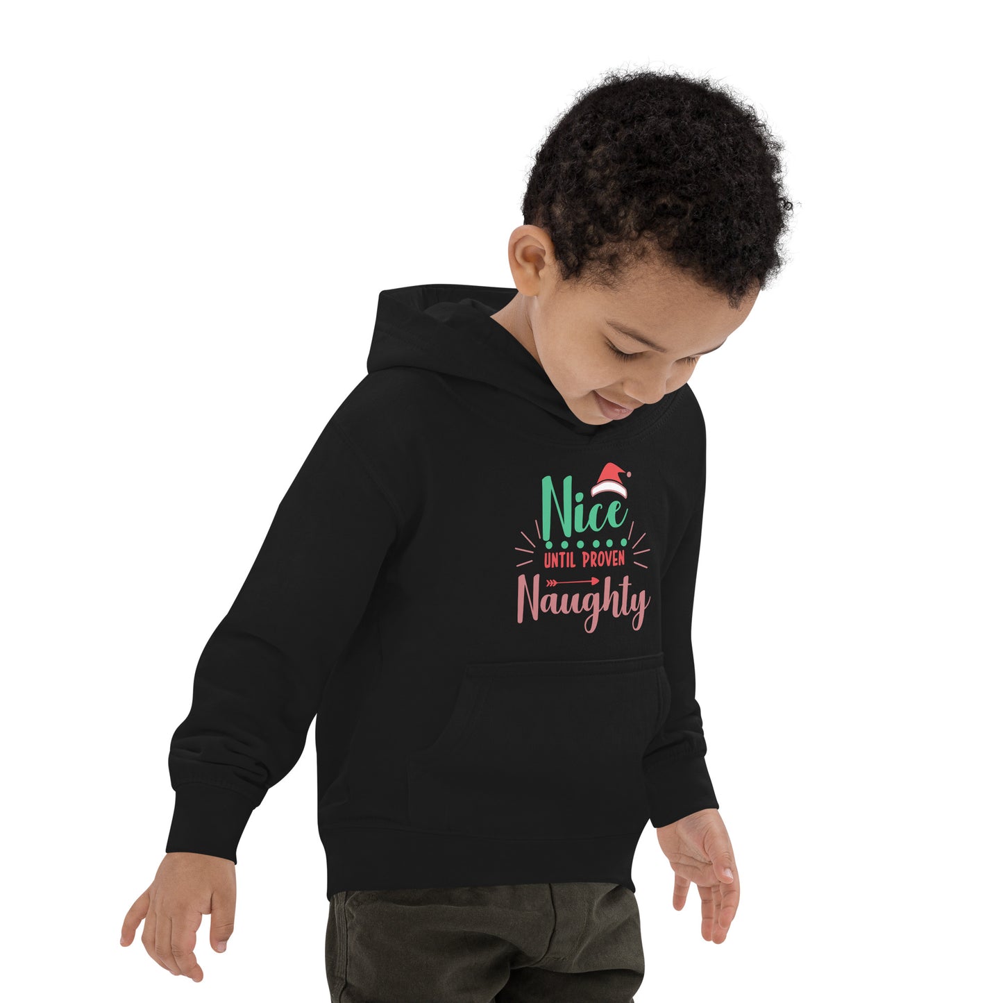 Xmas Nice or Naughty Kids Hoodie