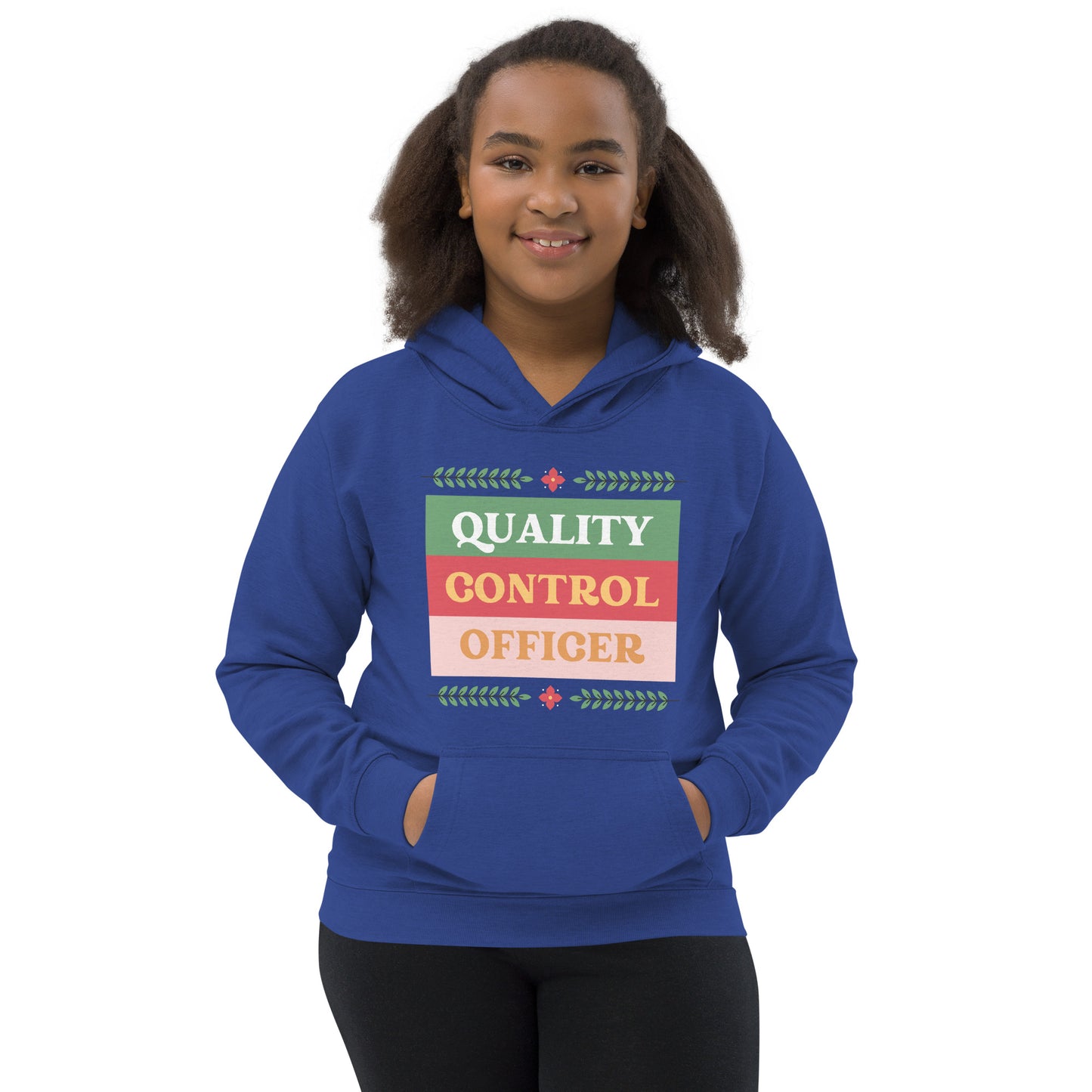 Xmas Quality Control Kids Hoodie