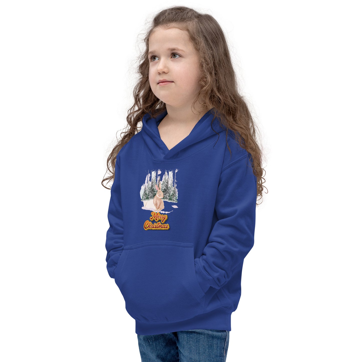 Xmas Bunny Kids Hoodie