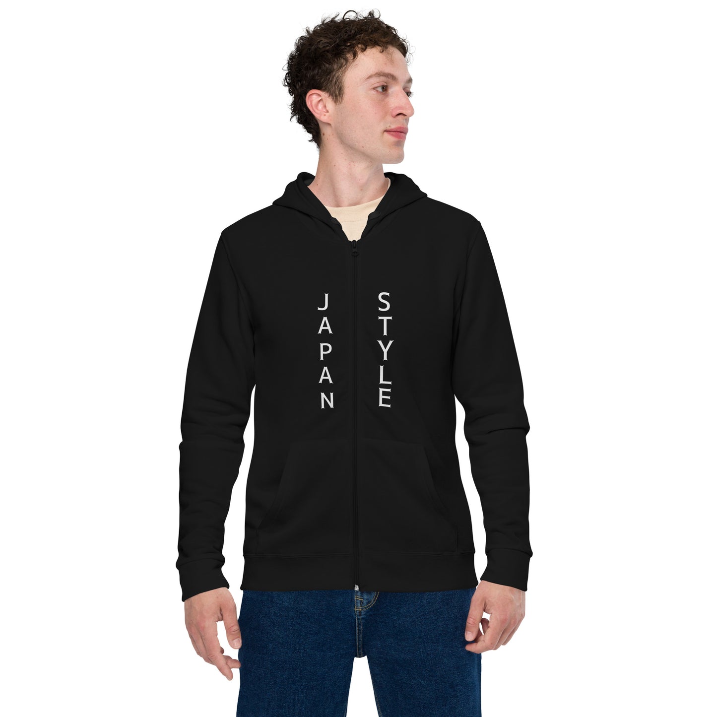 Japan Style Unisex basic zip hoodie