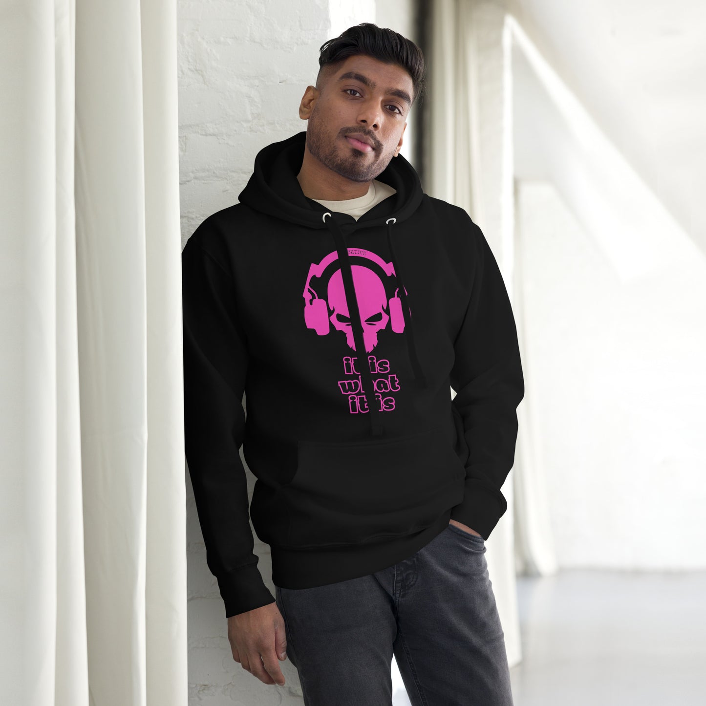 It Is What It Is Magenta Unisex Hoodie